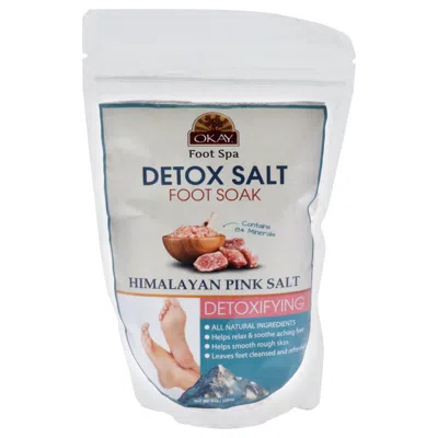 Okay Detox Himalayan Pink Salt By  For Unisex - 8 oz Bath Salt In White