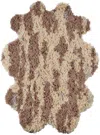 Okej Ssense Exclusive Beige & Off-white Hide Rug In Chocolate Milk
