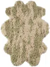 Okej Ssense Exclusive Green & Off-white Hide Rug In Pistachio