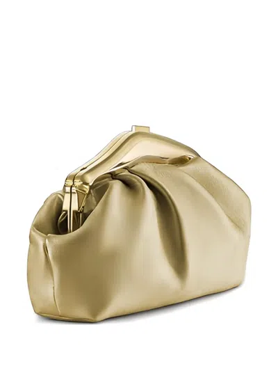 Okhtein Pleated Metallic Clutch