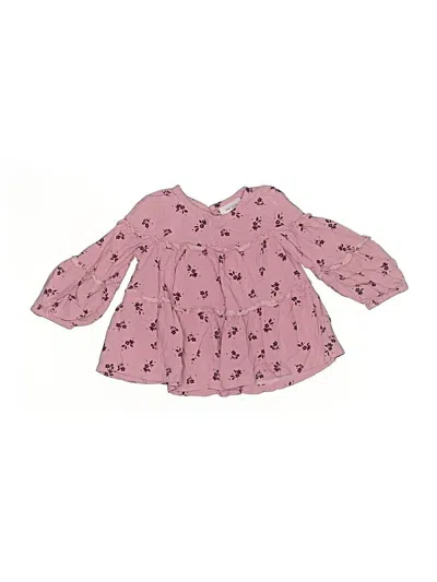 Pre-owned Okie Dokie Kids' 3/4 Sleeve Blouse In Pink