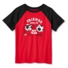 Okie Dokie Active Toddler & Little Boys Crew Neck Short Sleeve Regular Fit Graphic T-shirt In Red