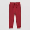 Okie Dokie Active Toddler & Little Boys Moisture Wicking Cuffed Regular Fit Jogger Pant In Red