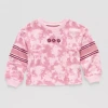 Okie Dokie Active Toddler & Little Girls Round Neck Long Sleeve Graphic T-shirt In Pink