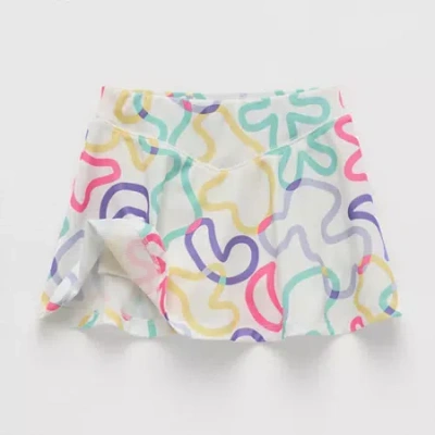 Okie Dokie Active Toddler & Little Girls Skort In White