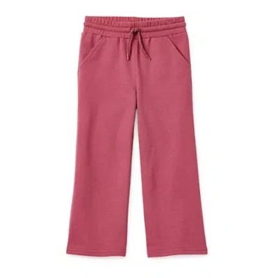 Okie Dokie Active Toddler & Little Girls Wide Leg Regular Fit Pull-on Pant In Pink