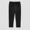 Okie Dokie Active Toddler Boys Straight Regular Fit Pull-on Pant In Black