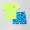 Okie Dokie Alligator Toddler & Little Boys 2-pc. Rash Guard Set In Green