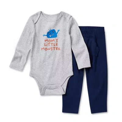 Okie Dokie Baby Boys 2-pc. Pant Set In Blue