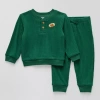 Okie Dokie Baby Boys 2-pc. Pant Set In Green