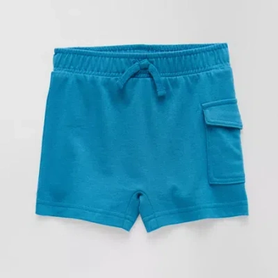 Okie Dokie Baby Boys Cargo Short In Blue