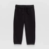 Okie Dokie Baby Boys Cuffed Regular Fit Fleece Pull-on Pant In Black