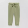 Okie Dokie Baby Boys Cuffed Regular Fit Fleece Pull-on Pant In Green