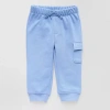 Okie Dokie Baby Boys Cuffed Regular Fit Jogger Pant In Blue