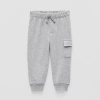 Okie Dokie Baby Boys Cuffed Regular Fit Jogger Pant In Gray