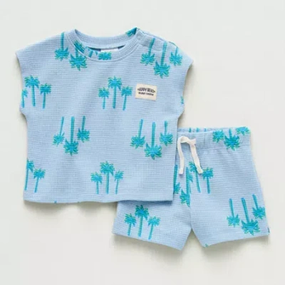 Okie Dokie Baby Boys Short Set In Blue