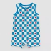 Okie Dokie Baby Boys Sleeveless Romper In Blue