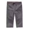Okie Dokie Baby Boys Straight Original Fit Pull-on Pant In Gray