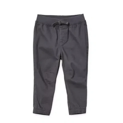 Okie Dokie Baby Boys Tapered Regular Fit Pull-on Pant In Gray