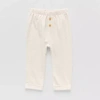 Okie Dokie Baby Boys Tapered Regular Fit Pull-on Pant In Sand