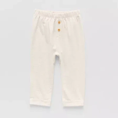 Okie Dokie Baby Boys Tapered Regular Fit Pull-on Pant In Sand