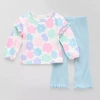 Okie Dokie Baby Girls 2-pc. Pant Set In Blue