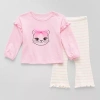 Okie Dokie Baby Girls 2-pc. Pant Set In Pink