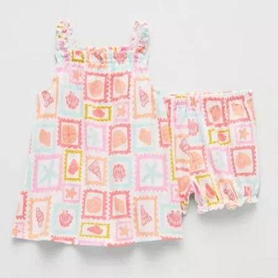 Okie Dokie Baby Girls 2-pc. Dress Set In Orange