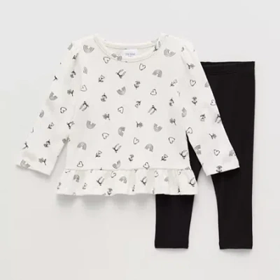 Okie Dokie Baby Girls 2-pc. Legging Set In Black