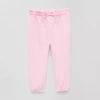 Okie Dokie Baby Girls Cuffed Regular Fit Pull-on Pant In Pink