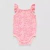 Okie Dokie Baby Girls Round Neck Sleeveless Bodysuit In Pink