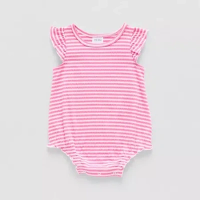 Okie Dokie Baby Girls Sleeveless Romper In Pink