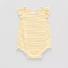 Okie Dokie Baby Girls Sleeveless Romper In Yellow