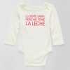 Okie Dokie Baby Unisex Crew Neck Long Sleeve Rib Bodysuit In White