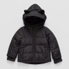Okie Dokie Boys Water Resistant Heavyweight Puffer Jacket In Black