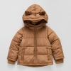 Okie Dokie Boys Water Resistant Heavyweight Puffer Jacket In Brown