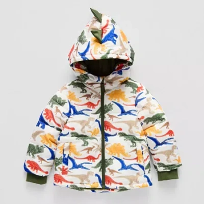 Okie Dokie Babies' Boys Water Resistant Heavyweight Puffer Jacket In Green