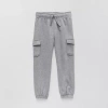 Okie Dokie Cargo Toddler & Little Boys Cuffed Regular Fit French Terry Jogger Pant In Gray