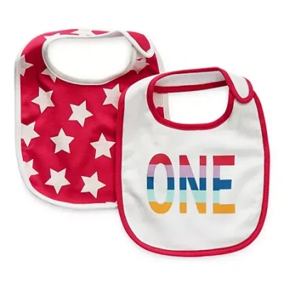 Okie Dokie Babies' First Birthday Girls 2-pc. Bib In Sand