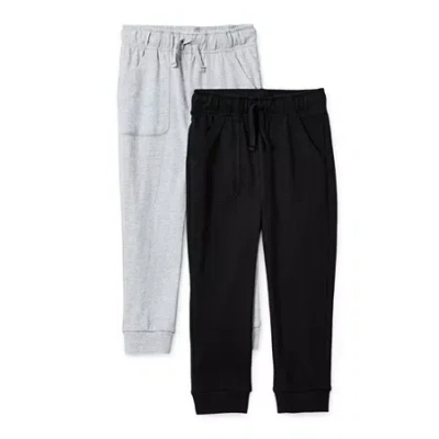 Okie Dokie Jersey Toddler & Little Boys Tapered Regular Fit Jogger Pant In Black