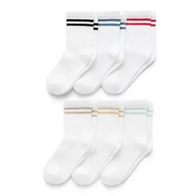 Okie Dokie Little & Big Kid Boys 6 Pair Crew Socks In Multi