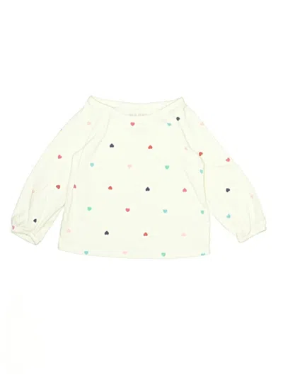 Pre-owned Okie Dokie Babies' Long Sleeve T-shirt In White