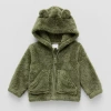 Okie Dokie Sherpa Baby Boys Midweight Jacket In Green
