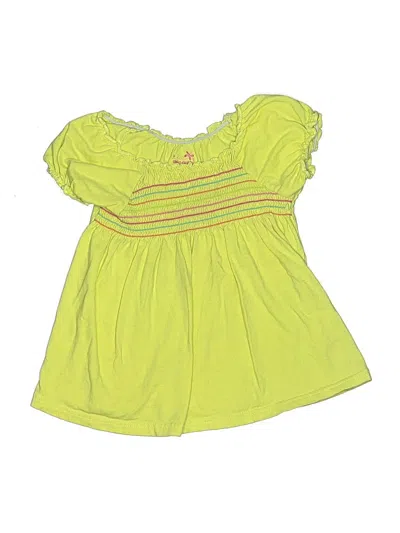 Pre-owned Okie Dokie Kids' Short Sleeve Blouse In Green