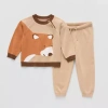 Okie Dokie Sweater Baby Boys 2-pc. Pant Set In Brown
