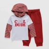 Okie Dokie Toddler & Little Boys 2-pc. Pant Set In Red