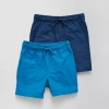 Okie Dokie Toddler & Little Boys 2-pc. Pull-on Short In Blue
