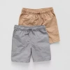 Okie Dokie Toddler & Little Boys 2-pc. Pull-on Short In Gray