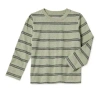 Okie Dokie Toddler & Little Boys Crew Neck Long Sleeve T-shirt In Green
