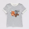 Okie Dokie Toddler & Little Boys Crew Neck Short Sleeve Graphic T-shirt In Gray